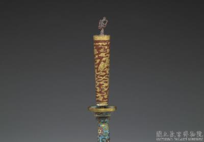 图片[2]-“Five Altar Offerings” in cloisonne enamels – Candle stand, made by Qing court, Qing dynasty, 18th century-China Archive